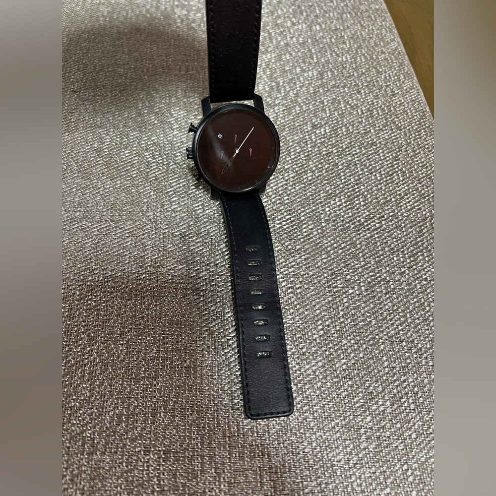 MVMT CLASSIC 45MM CHRONOGRAPH WATCH IN BLACK STAINLESS STEEL. D-MC01BB